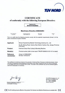 Chine Bohyar Engineering Material Technology(Suzhou)Co., Ltd Certifications